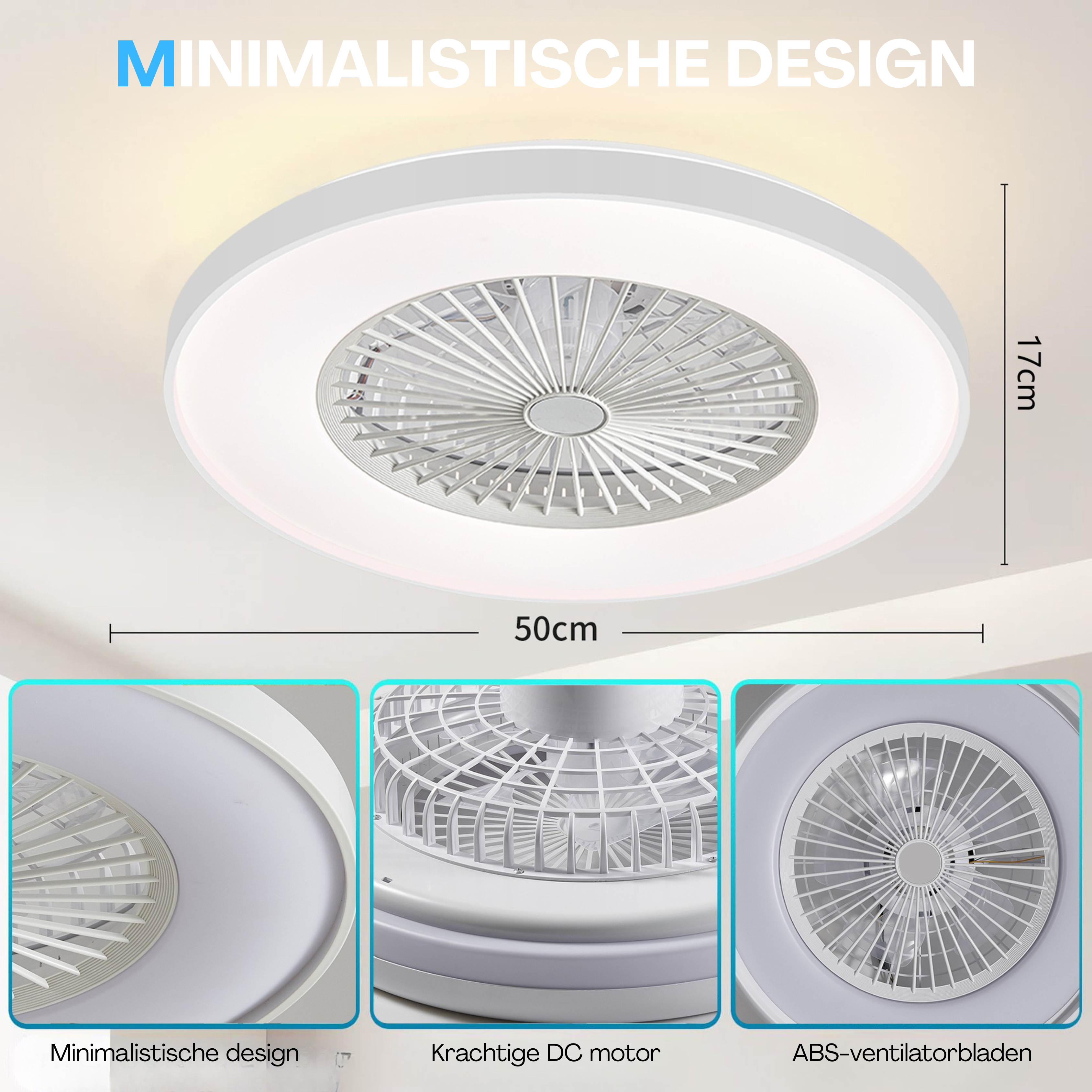 Slimme Plafondventilator met Verlichting