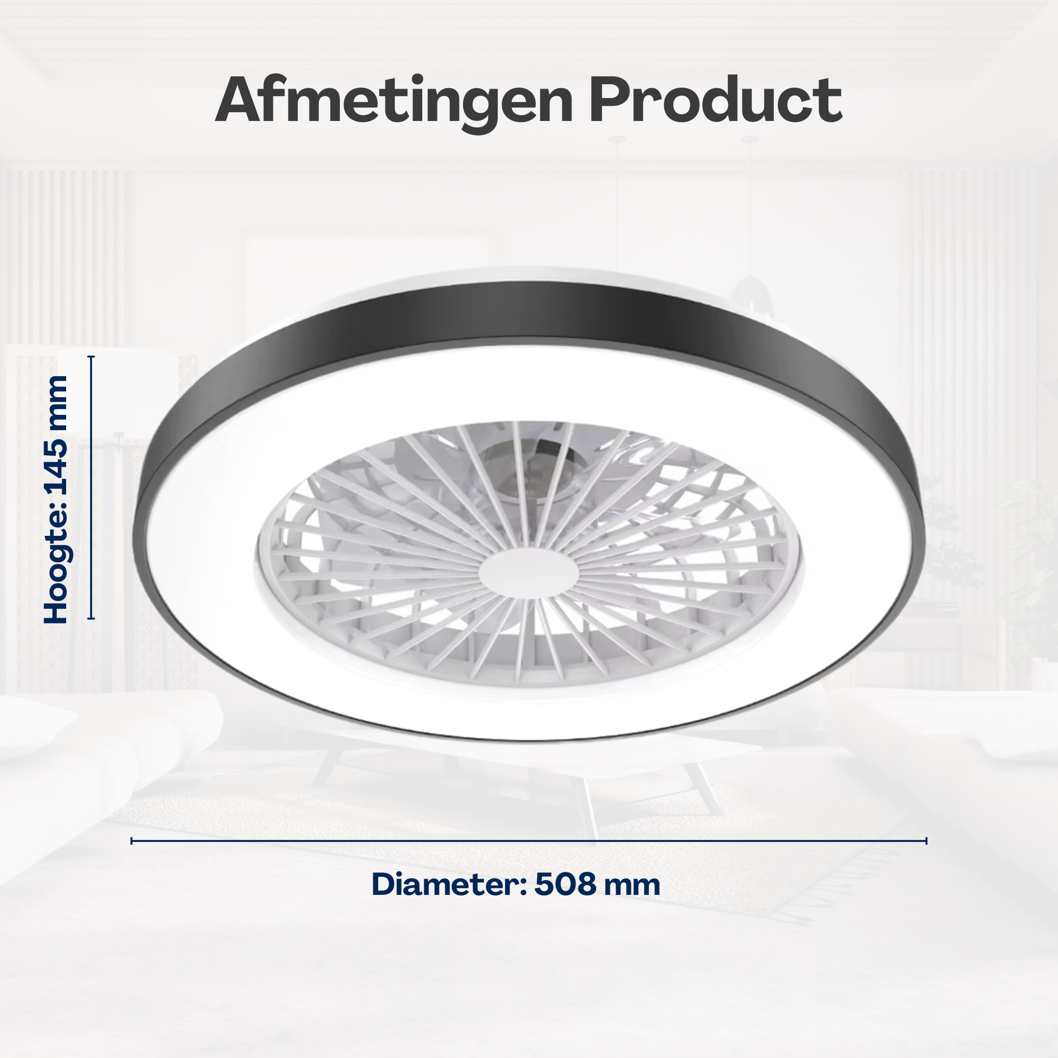 Slimme Plafondventilator met Verlichting